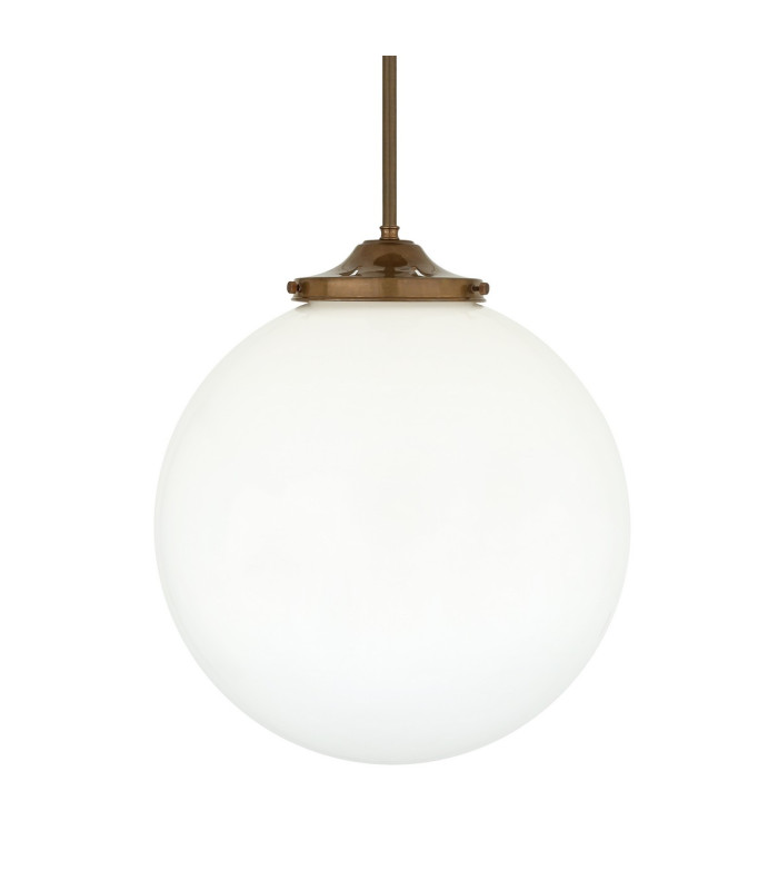 Luanda Globe Bar Pendant Antique Brass