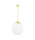 Luanda Globe Bar Pendant Polished Brass