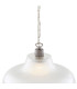 London 40cm Prismatic Railway Dome Pendant Antique Silver-4