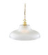 London 40cm Prismatic Railway Dome Pendant Polished Brass-2