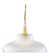 London 40cm Prismatic Railway Dome Pendant Polished Brass-3