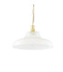 London 40cm Prismatic Railway Dome Pendant Satin Brass-2