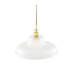 London 40cm Prismatic Railway Dome Pendant Satin Brass-3
