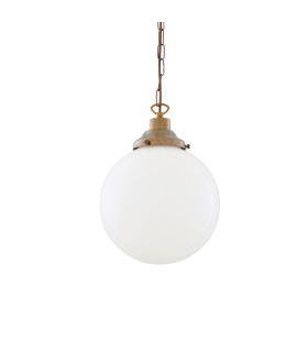 Yerevan 25cm Globe Pendant Antique Brass-2
