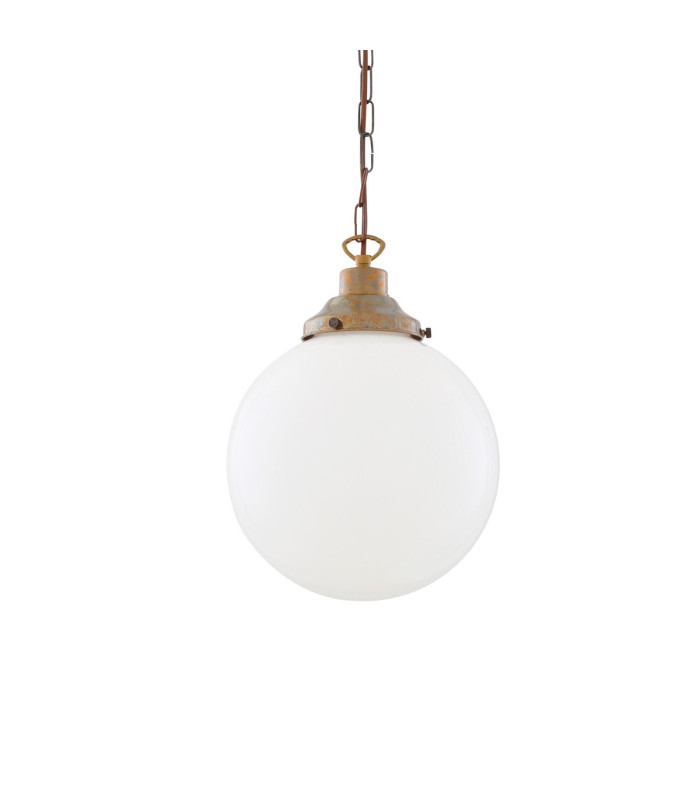 Yerevan 25cm Globe Pendant Antique Brass-2
