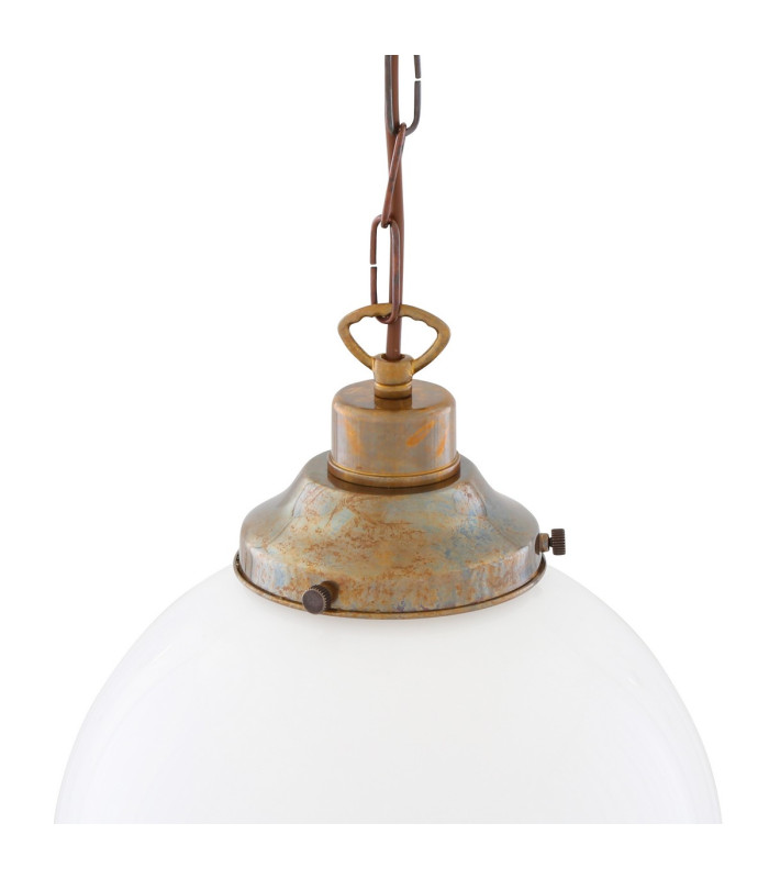 Yerevan 25cm Globe Pendant Antique Brass-4
