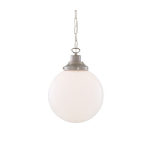 Yerevan 25cm Globe Pendant Antique Silver-1