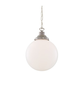 Yerevan 25cm Globe Pendant Antique Silver-2