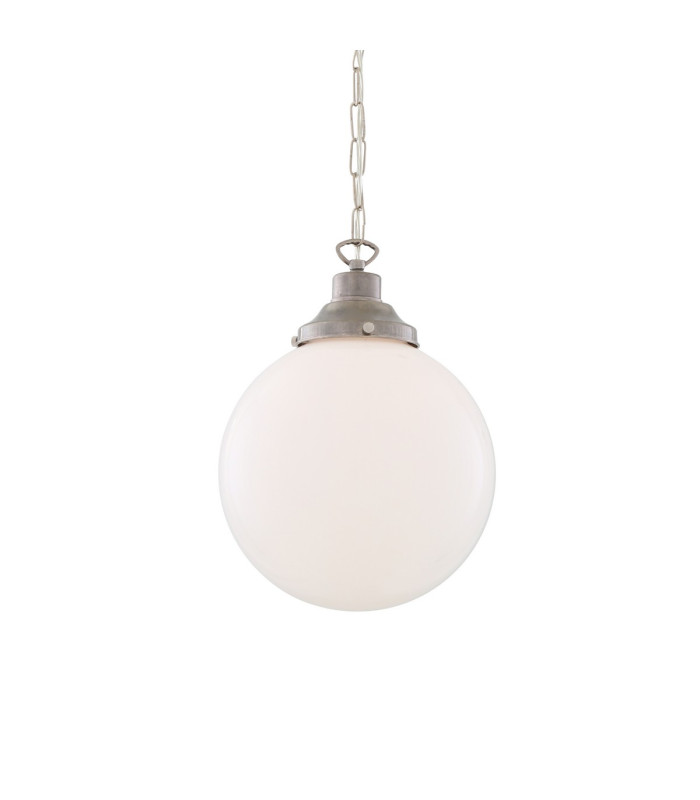 Yerevan 25cm Globe Pendant Antique Silver-2