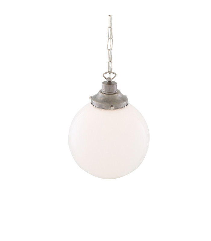 Yerevan 25cm Globe Pendant Antique Silver-3