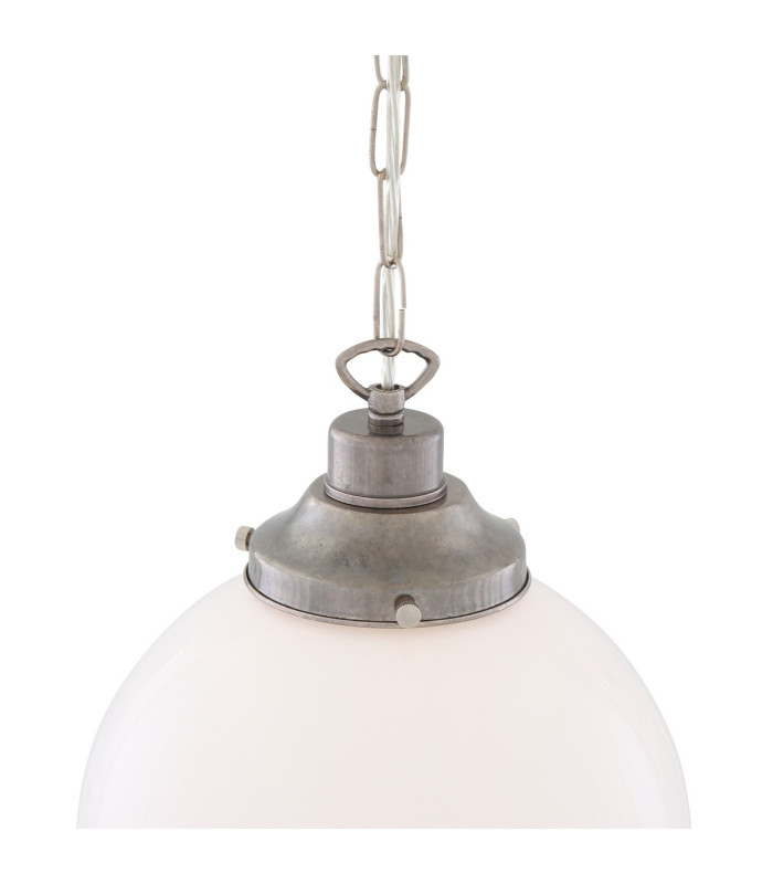 Yerevan 25cm Globe Pendant Antique Silver-4