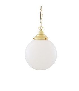 Yerevan 25cm Globe Pendant Polished Brass-1