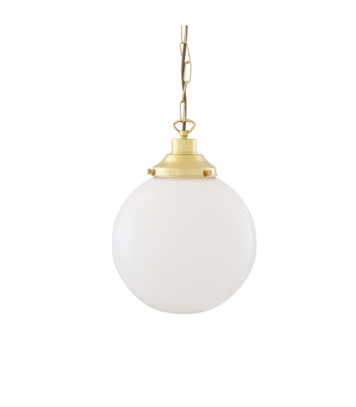 Yerevan 25cm Globe Pendant Polished Brass-1