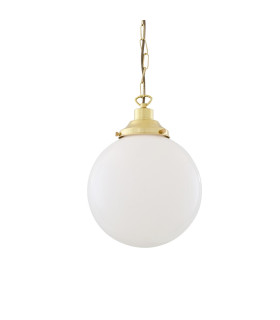 Yerevan 25cm Globe Pendant Polished Brass-2