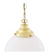 Yerevan 25cm Globe Pendant Polished Brass-4