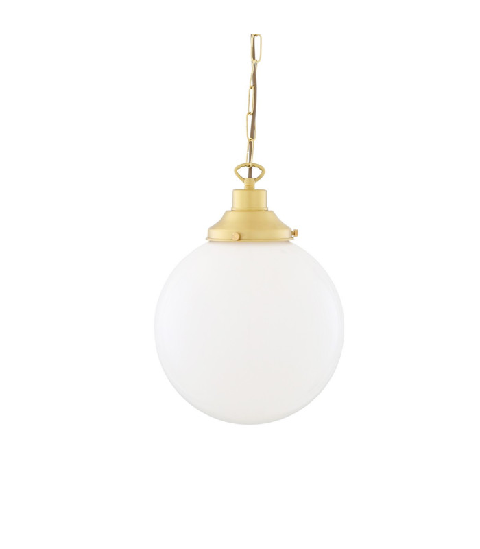 Yerevan 25cm Globe Pendant Satin Brass-1