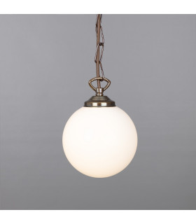 Yaounde 14cm Globe Pendant Antique Brass-1