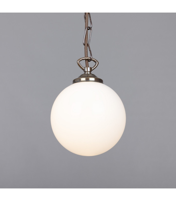 Yaounde 14cm Globe Pendant Antique Brass-2