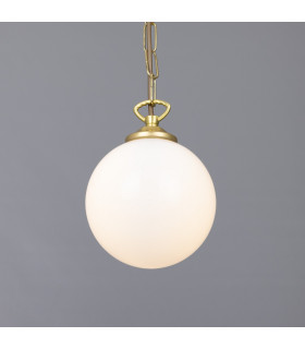 Yaounde 14cm Globe Pendant Satin Brass-2