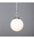Yaounde 14cm Globe Pendant Satin Chrome-1