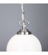 Yaounde 14cm Globe Pendant Satin Chrome-3