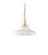 London 30cm Railway Dome Pendant Polished Brass-1