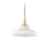 London 30cm Railway Dome Pendant Polished Brass-2