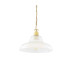 London 30cm Railway Dome Pendant Satin Brass-2