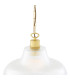 London 30cm Railway Dome Pendant Satin Brass-4