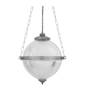 Blaenau Globe Pendant Antique Silver-2