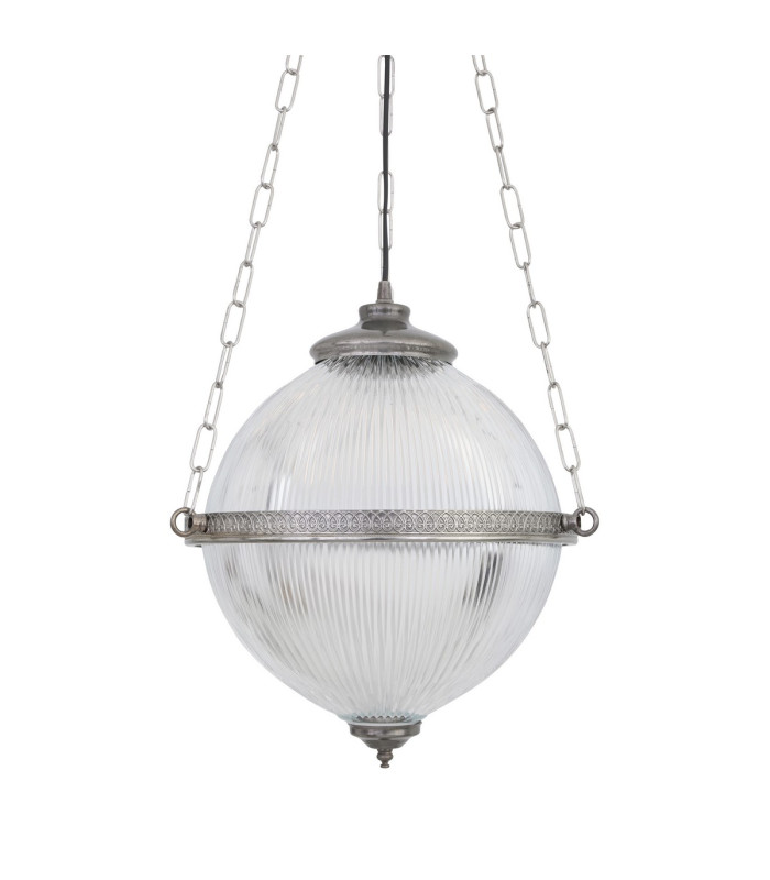 Blaenau Globe Pendant Antique Silver-2