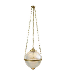 Blaenau Globe Pendant Polished Brass-2