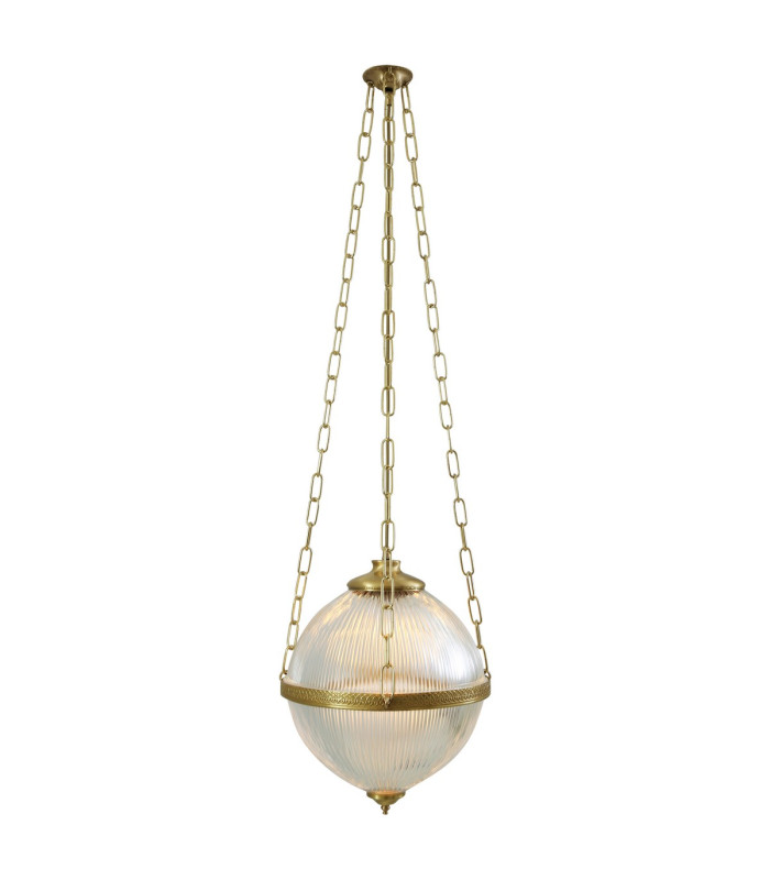 Blaenau Globe Pendant Polished Brass-2