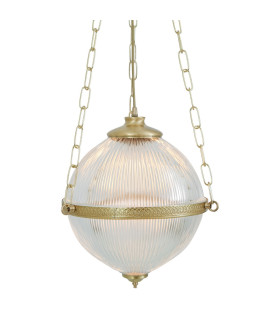 Blaenau Globe Pendant Polished Brass-3