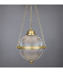 Blaenau Globe Pendant Satin Brass-1