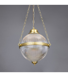 Blaenau Globe Pendant Satin Brass-2