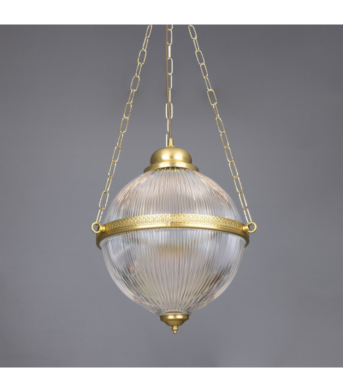 Blaenau Globe Pendant Satin Brass-2