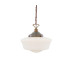 Schoolhouse Globe Pendant Antique Brass-1