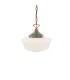 Schoolhouse Globe Pendant Antique Brass-3