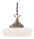 Schoolhouse Globe Pendant Antique Brass-4