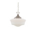 Schoolhouse Globe Pendant Antique Silver-2