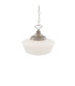 Schoolhouse Globe Pendant Antique Silver-3
