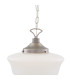 Schoolhouse Globe Pendant Antique Silver-4