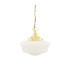 Schoolhouse Globe Pendant Polished Brass-1