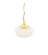 Schoolhouse Globe Pendant Polished Brass-3