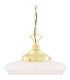 Schoolhouse Globe Pendant Polished Brass-4