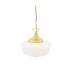 Schoolhouse Globe Pendant Satin Brass-3
