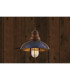 Tirana Deck Dome Pendant Antique Brass Frosted Glass-1