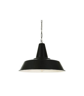 Nassau Industrial Factory Dome Pendant Black-2