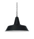 Nassau Industrial Factory Dome Pendant Matt Black